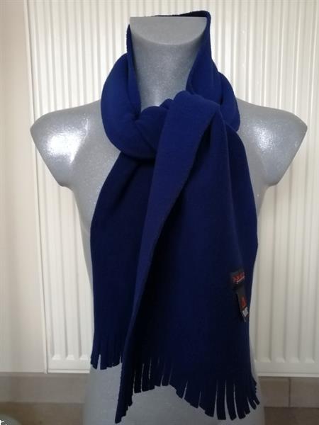 Grote foto koningsblauwe polartec fleece sjaal van dunlop kleding heren mutsen sjaals en handschoenen