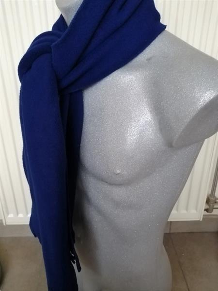 Grote foto koningsblauwe polartec fleece sjaal van dunlop kleding heren mutsen sjaals en handschoenen