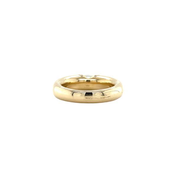 Grote foto gouden ring met diamant en parel 14 krt kleding dames sieraden