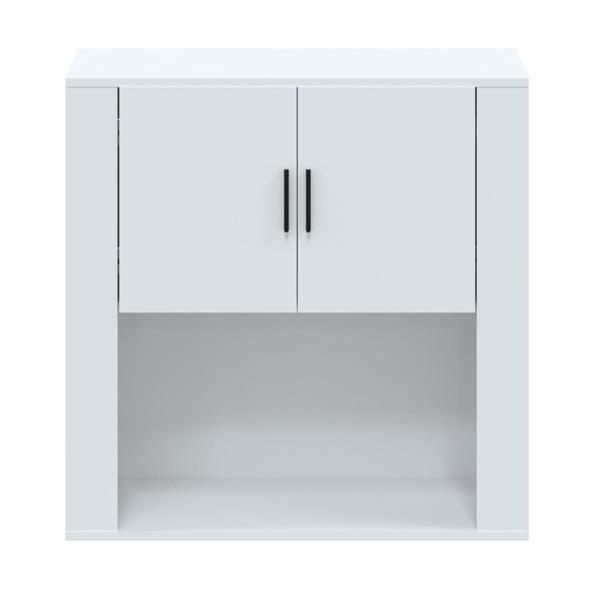 Grote foto vidaxl armoire murale blanc brillant 80x33x80 cm bois d ing huis en inrichting overige