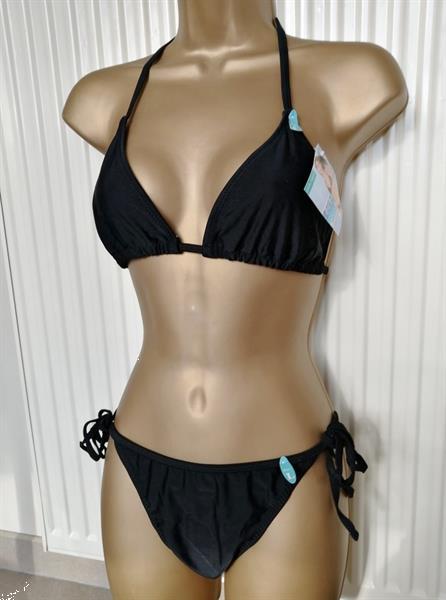 Grote foto mooie zwarte triangel bikini small en medium kleding dames badmode en zwemkleding