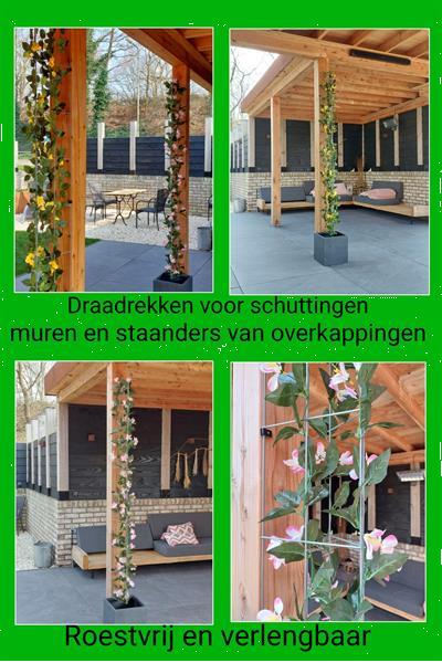 Grote foto klimplanrekken tuinrekken plantenrek draadrekken tuin en terras tuindecoratie