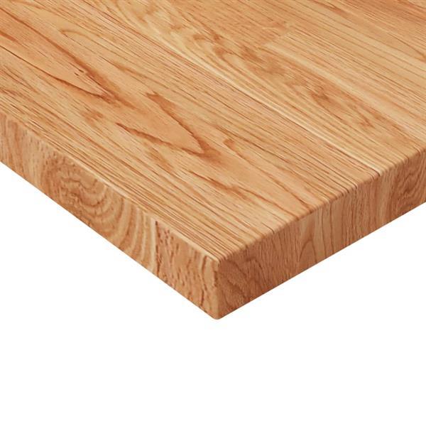 Grote foto vidaxl tafelblad vierkant 90x90x4cm massief eikenhout lichtb huis en inrichting eettafels