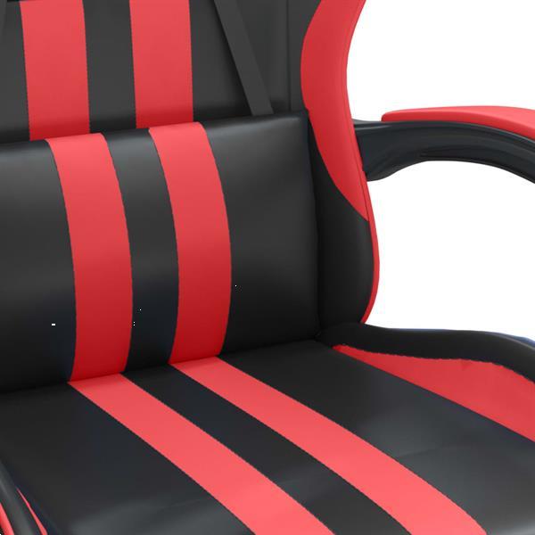 Grote foto vidaxl chaise de jeu noir et rouge similicuir huis en inrichting stoelen