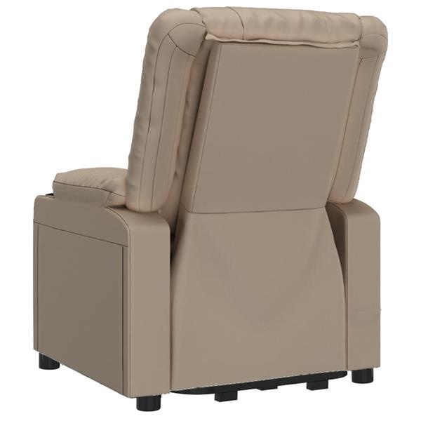 Grote foto vidaxl fauteuil cappuccino similicuir huis en inrichting stoelen