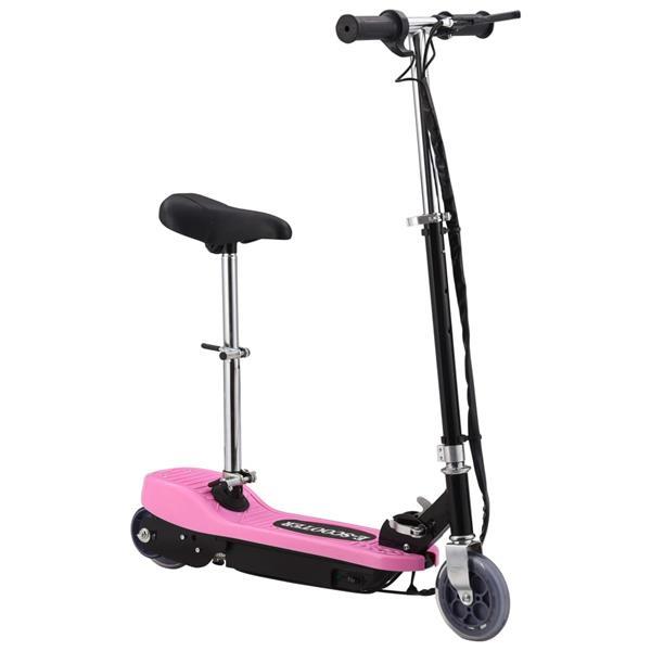 Grote foto vidaxl trottinette lectrique avec si ge 120 w rose fietsen en brommers steppen