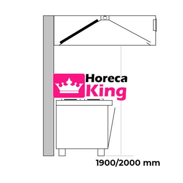 Grote foto eilandmodel inductie afzuigkap 3000x2200x500 mm witgoed en apparatuur keukenmachines