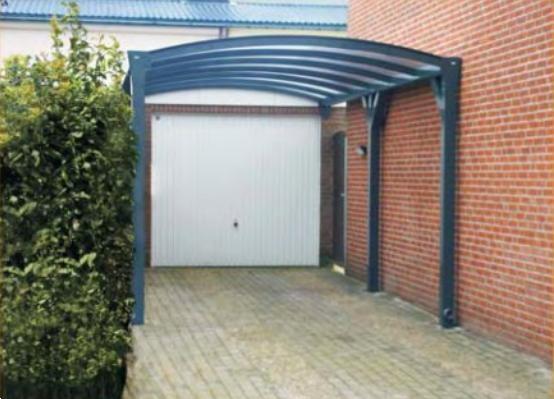 Grote foto aluminium gebogen carport 700x370 cm tuin en terras tuinhuisjes en blokhutten