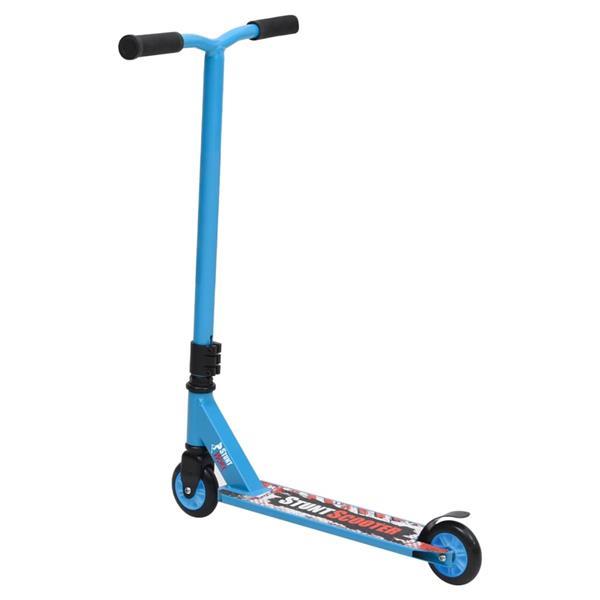 Grote foto vidaxl trottinette avec guidon en aluminium bleu fietsen en brommers steppen