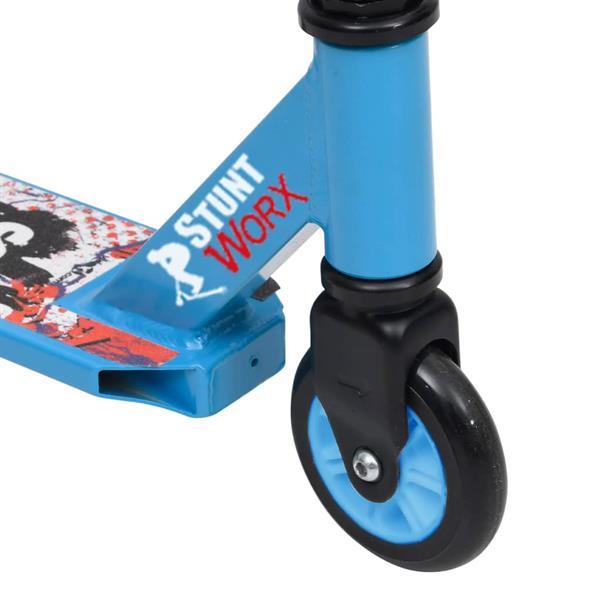 Grote foto vidaxl trottinette avec guidon en aluminium bleu fietsen en brommers steppen