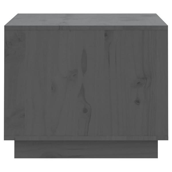 Grote foto vidaxl salontafel 120x50x40 5 cm massief grenenhout grijs huis en inrichting eettafels