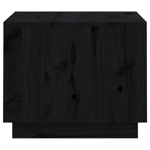 Grote foto vidaxl salontafel 120x50x40 5 cm massief grenenhout zwart huis en inrichting eettafels