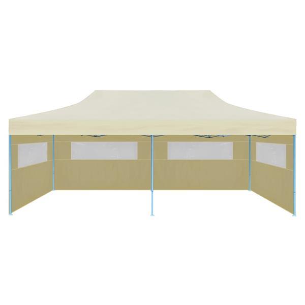 Grote foto vidaxl tente de r ception pliable cr me 3 x 6 m tuin en terras overige tuin en terras