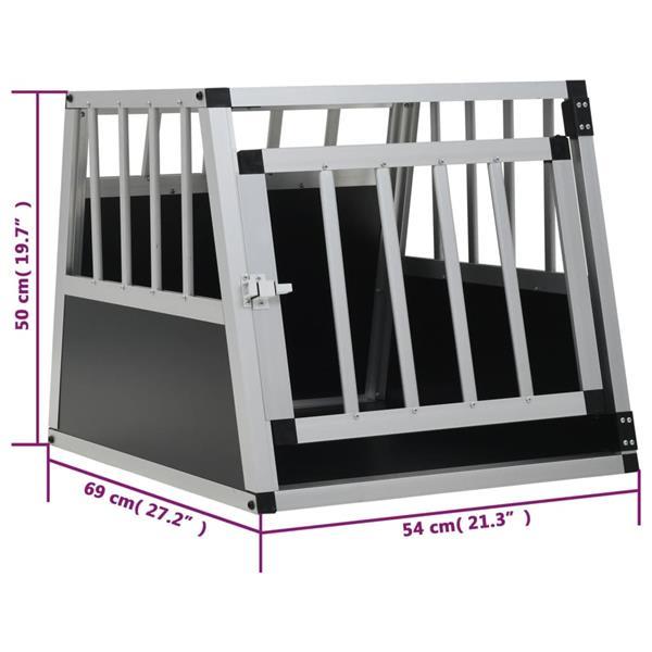 Grote foto vidaxl cage pour chien avec une porte 54 x 69 x 50 cm dieren en toebehoren hondenhokken en kooien