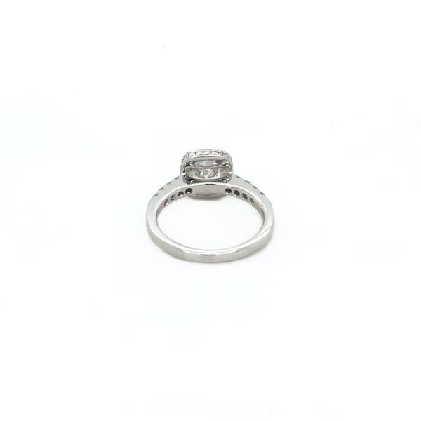 Grote foto witgouden ring met diamant 18 krt nieuw kleding dames sieraden