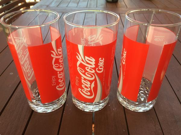 Grote foto coca cola glazen 7stuks verzamelen glas en borrelglaasjes