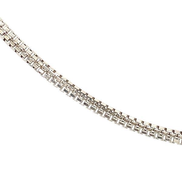 Grote foto witgouden lengtecollier venetiaan 40 cm 14 krt kleding dames sieraden