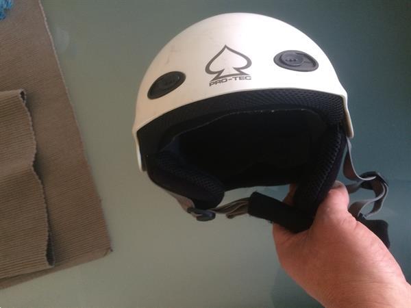 Grote foto skihelm snowboardhelm pro tec wit maat 52 54 sport en fitness ski n en langlaufen