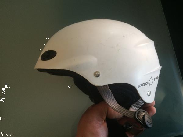 Grote foto skihelm snowboardhelm pro tec wit maat 52 54 sport en fitness ski n en langlaufen