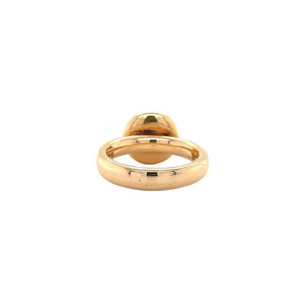 Grote foto ros gouden ring met diamant 14 krt kleding dames sieraden