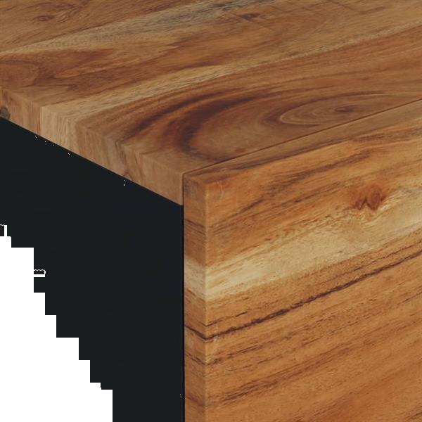 Grote foto vidaxl salontafel 80x50x40 cm massief acaciahout en bewerkt huis en inrichting eettafels
