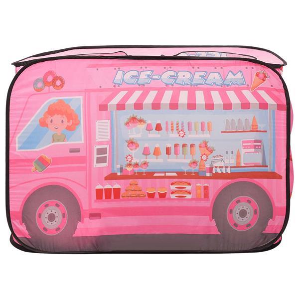 Grote foto vidaxl kinderspeeltent met 250 ballen 70x112x70 cm roze kinderen en baby los speelgoed