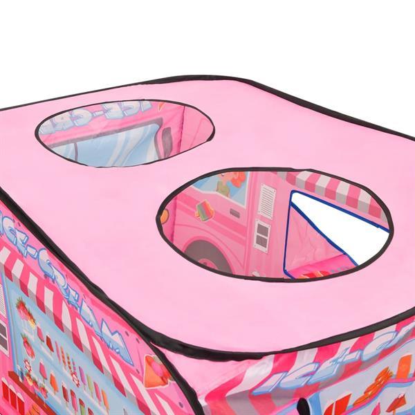 Grote foto vidaxl kinderspeeltent met 250 ballen 70x112x70 cm roze kinderen en baby los speelgoed