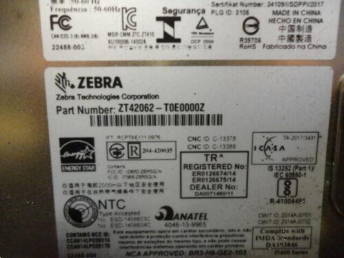 Grote foto zebra zt420 thermal transfer label printer 200dpi netwer computers en software printers