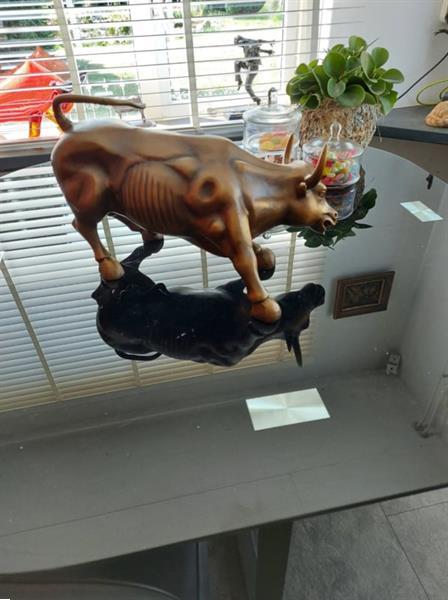 Grote foto bronzen charging wall street stier beeld antiek en kunst beelden houtsnijwerken