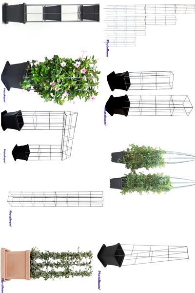 Grote foto verticale tuin op het balkon of terrasje tuin en terras bloemen en planten