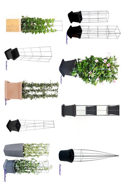 Grote foto verticale tuin op het balkon of terrasje tuin en terras bloemen en planten