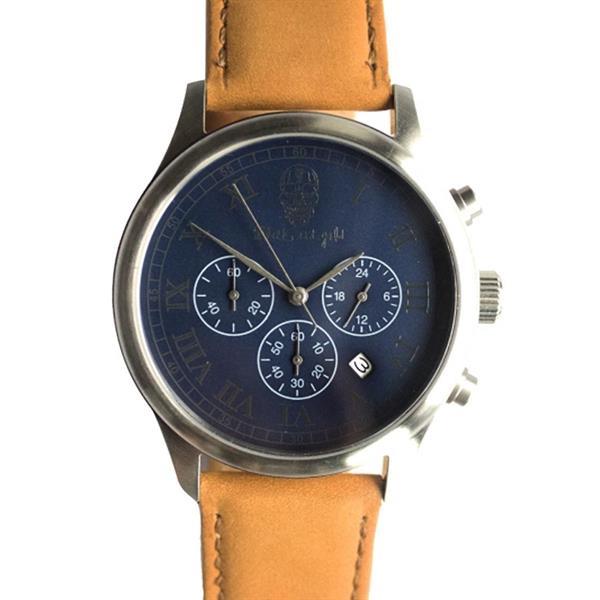 Grote foto polshorloge black gold san crist bal horloge azul kleding dames horloges