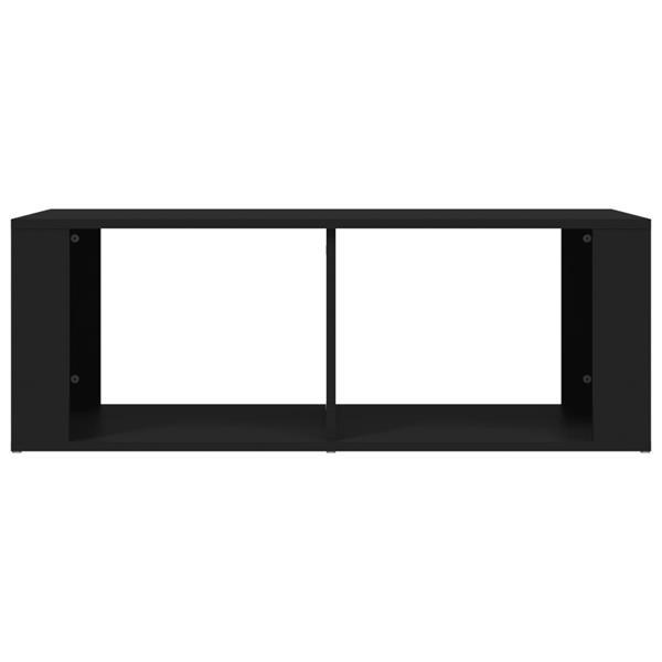 Grote foto vidaxl salontafel 100x50x36 cm bewerkt hout zwart huis en inrichting eettafels