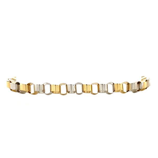 Grote foto gouden jasseron armband 20 cm 14 krt kleding dames sieraden