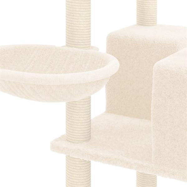 Grote foto vidaxl kattenmeubel met sisal krabpalen 167 cm cr mekleurig dieren en toebehoren katten accessoires