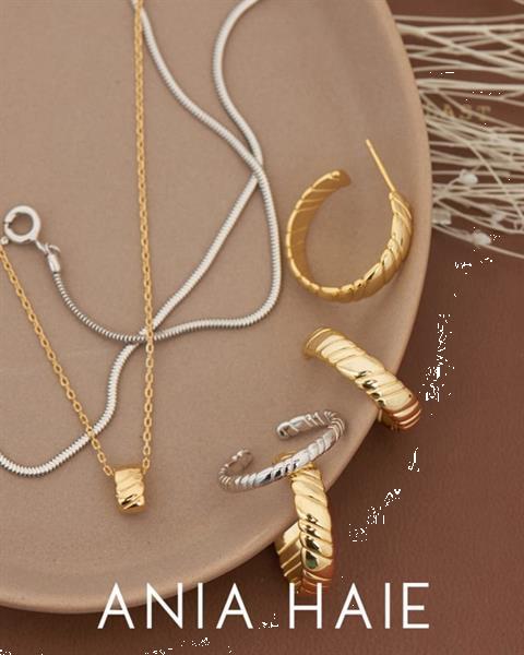 Grote foto goudkleurige kabel ear cuff van ania haie 11 mm kleding dames sieraden