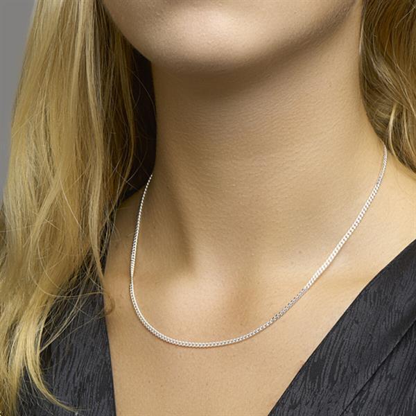 Grote foto gourmet collier van zilver breedte 2 4mm lengte 60cm kleding dames sieraden