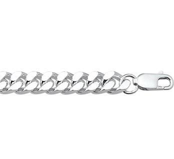 Grote foto collier geslepen gourmet 8 mm zilver lengte 50 cm kleding dames sieraden