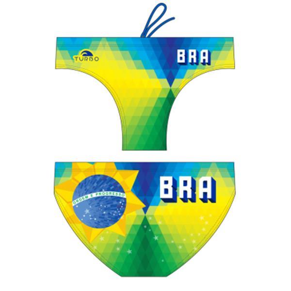 Grote foto special made turbo waterpolo broek brazil rombus kleding heren badmode zwemkleding