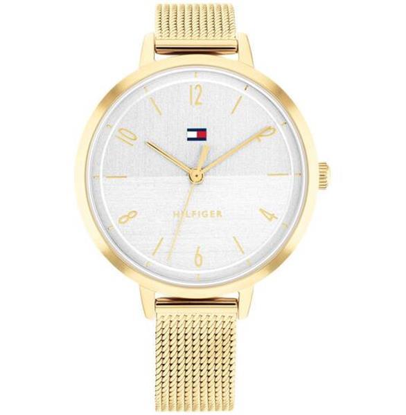 Grote foto tommy hilfiger horloge florence 38 goudkleurig th178257 kleding dames horloges