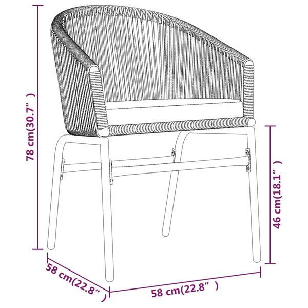 Grote foto vidaxl ensemble de salle manger de jardin 7 pcs gris tuin en terras tuinmeubelen