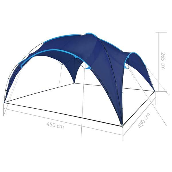 Grote foto vidaxl arceau de tente de r ception 450x450x265 cm bleu fonc tuin en terras overige tuin en terras