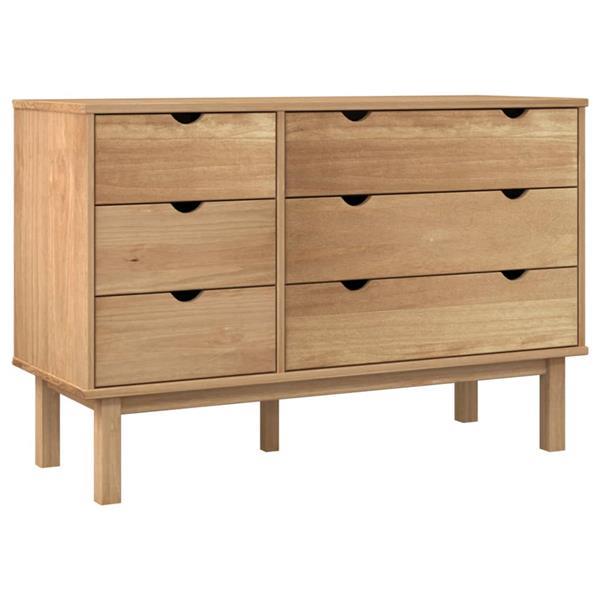 Grote foto vidaxl commode otta 113 5x39 5x73 cm bois de pin massif kinderen en baby complete kinderkamers