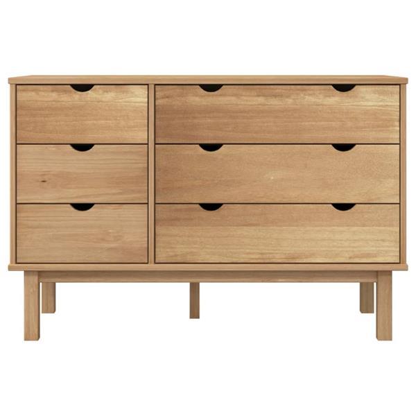 Grote foto vidaxl commode otta 113 5x39 5x73 cm bois de pin massif kinderen en baby complete kinderkamers