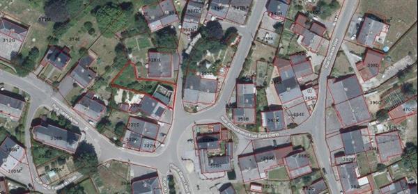 Grote foto nafraiture semois grond met stenen ru ne huizen en kamers grondkavels