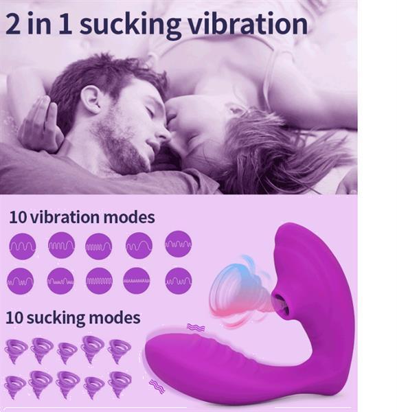 Grote foto twee in een sucking vibration vibrator erotiek siliconen vibrators