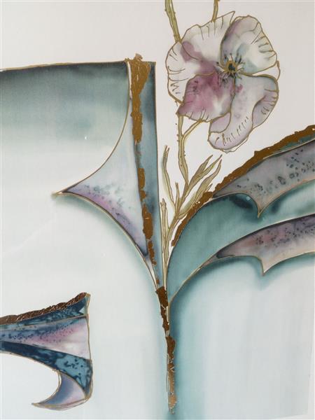 Grote foto kader met bloemenprint antiek en kunst litho en zeefdrukken