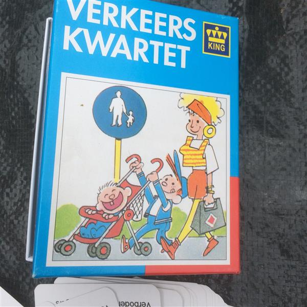 Grote foto verkeerskwartet kinderen en baby gezelschapsspellen