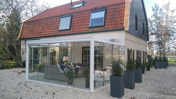 Grote foto glastuinkamer met polycarbonaat dak 700x400 cm op 3 staander tuin en terras tuinhuisjes en blokhutten