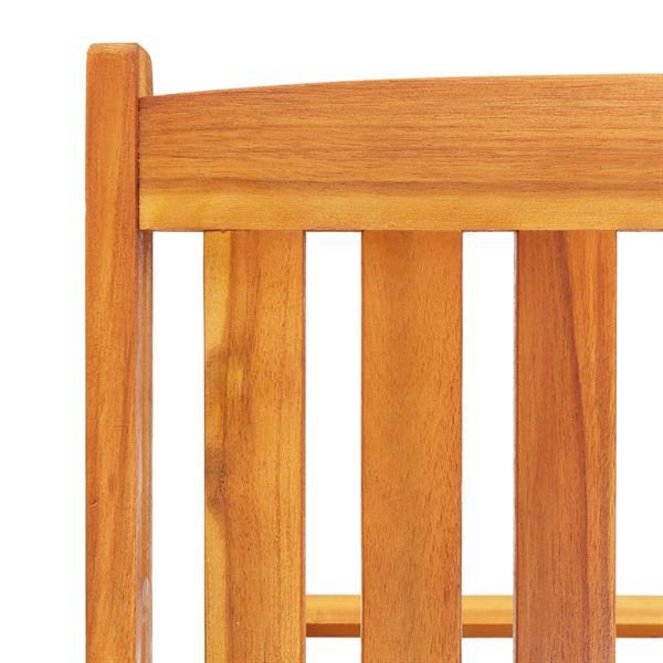 Grote foto vidaxl ligstoelen 2 st met tafel en kussens massief acaciaho tuin en terras tuinmeubelen